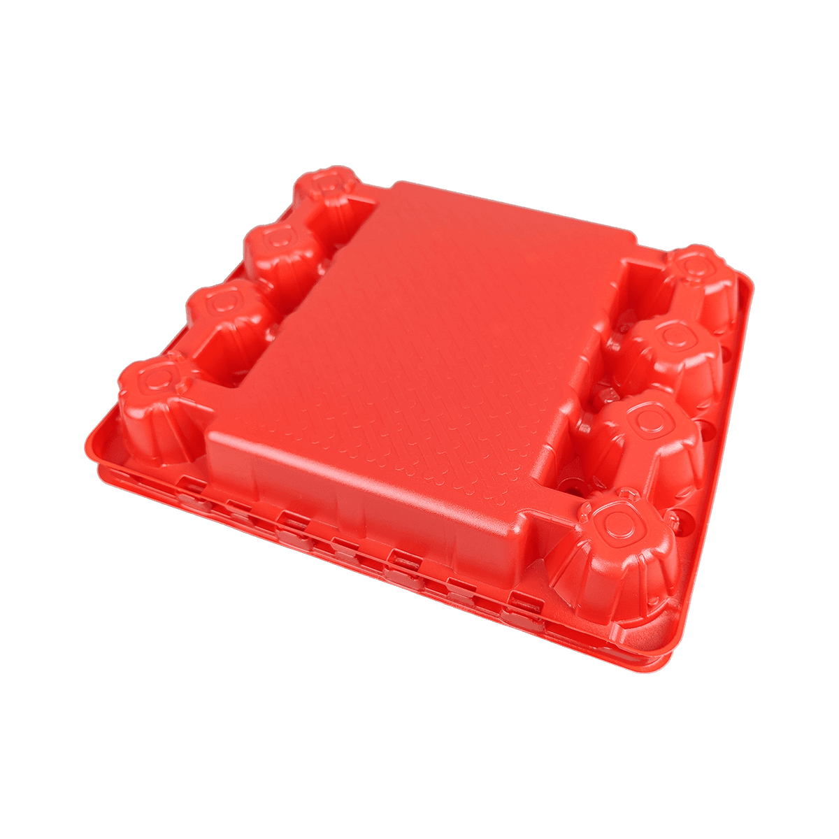 可重復(fù)使用的啞光紅PET 20雞蛋盒，適用于家庭牧場養(yǎng)雞場，商業(yè)市場展示